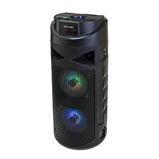 Колонка Bluetooth  KTS-1091 (l40хd17см.) слоты USB/TF/AUX/Mic,FM-радио,з/у USB, пульт