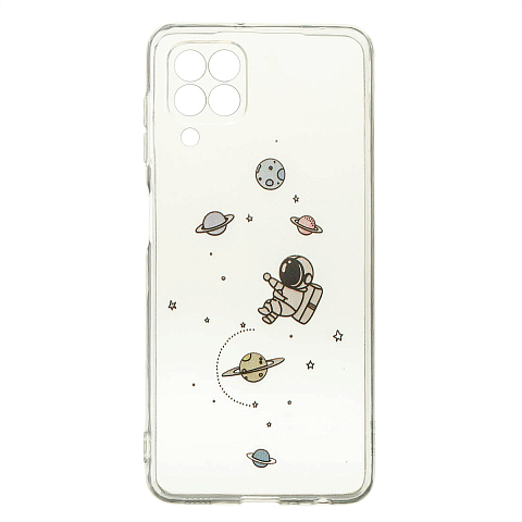 Чехол - накладка для Samsung A22 A225F/M32 M325F - TPU силикон прозрачный с рисунком - Космос