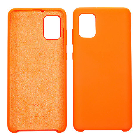 Чехол - накладка для Samsung M31 M315 (2020) - силиконовый с покрытием Soft touch однотонный Silicone Cover с лого