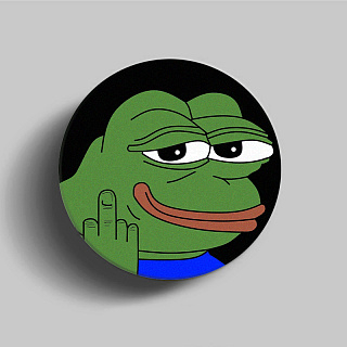 PopSocket для телефона пластиковый круглый матовый Лягушонок Пепе 2