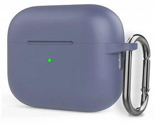 Бокс для наушников AirPods Pro 3  силиконовый с карабином