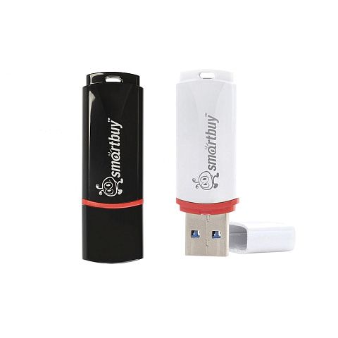 USB накопитель Smart Buy пластиковый 64 Gb Crown с креплением и крышкой