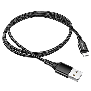 Кабель USB BOROFONE BX54i (2.4А - 1 м.) текстильный
