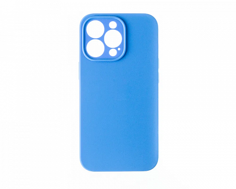 Чехол - накладка для iPhone 13 - силиконовый с покрытием Soft touch однотонный Silicone Case с полным покрытием с лого