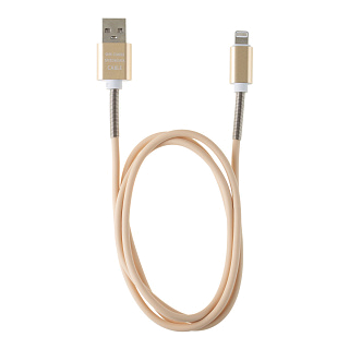 Кабель USB CRONAX CR-08i (2 А - 1 м.) резиновый с пружиной