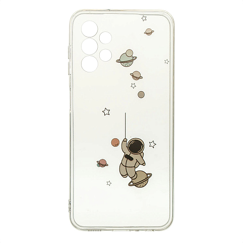 Чехол - накладка для Samsung A13 A135F (2022) - TPU силикон прозрачный с рисунком - Космос - 2