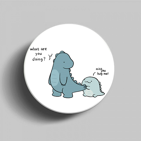 PopSocket для телефона пластиковый круглый глянцевый Драконы