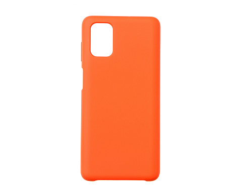 Чехол - накладка для Samsung M51 M515F - силиконовый с покрытием Soft touch однотонный Silicone Cover с лого