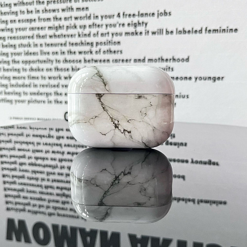 Бокс для наушников AirPods Pro пластиковый мраморный