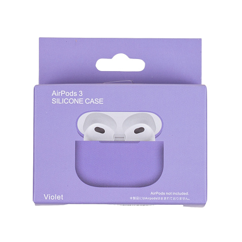 Бокс для наушников AirPods 3 силиконовый тонкий *