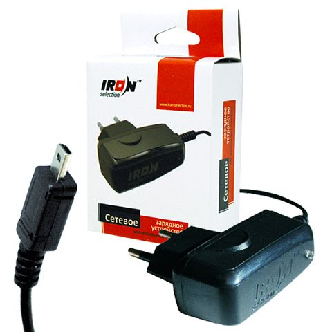 Сетевое з/у IRON Selection IR-001 (0.5A) с встроенным кабелем для Motorola V3/MPX200/L6/L7