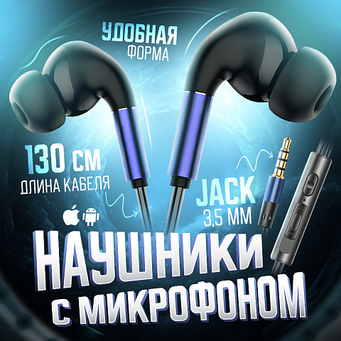 Гарнитура проводная вакуумная CRONAX Premium C5-bb (для iOS/Android) комплект сменных амбушюр