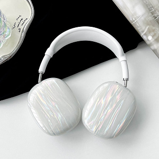 Чехол для наушников Airpods Max  силиконовый  Переливы