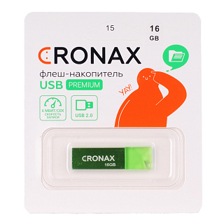 USB накопитель CRONAX металлический 16 ГБ с креплением