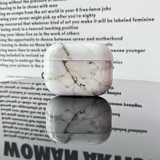 Бокс для наушников AirPods Pro 2  пластиковый мраморный