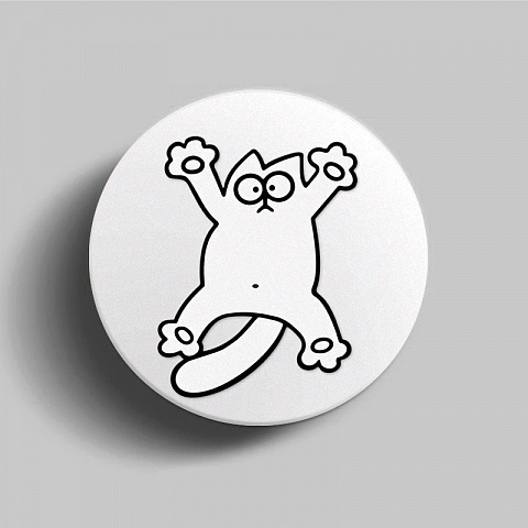 PopSocket для телефона пластиковый круглый матовый Саймон