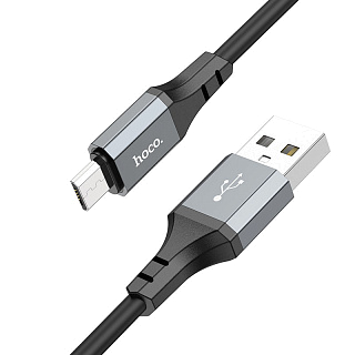 Кабель USB hoco X86 Spear m (2.4 A Fast Charge - 1 м.) силиконовый