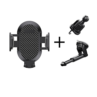 Держатель автомобильный кресло телескопическая ножка на присоске+крепление на воздуховод TL-01