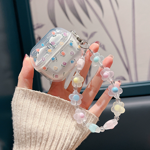 Бокс для наушников Samsung Galaxy Buds 3/3 Pro силиконовый с брелком П-03