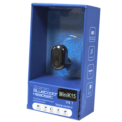 Моно гарнитура Bluetooth SS K15 Mini (для iOS/Android) беспроводная