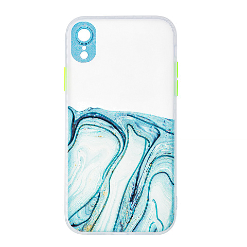 Чехол - накладка для iPhone XR - TPU резиновый матовый - Узор