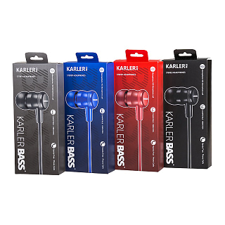 Гарнитура проводная вакуумная Karler Bass 403 (для iOS/Android)