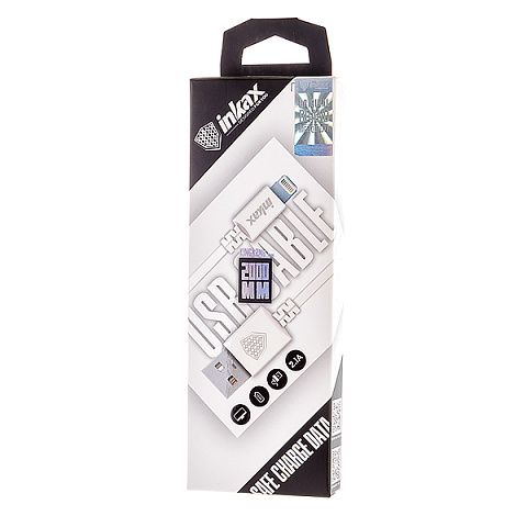Кабель USB Inkax CK-08m (2.1A - 2 м.) резиновый круглый