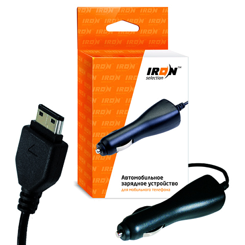 Автомобильное з/у IRON Selection IR-054 (0.5A) со встроенным кабелем для Samsung D880/G600