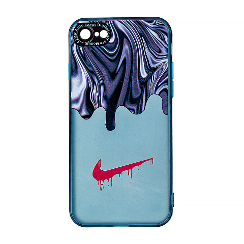 Чехол - накладка для iPhone 12 Pro - TPU резиновый матовый с защитой для камеры - Рисунок