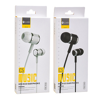 Гарнитура проводная вакуумная Cokike C5 (для iOS/Android)
