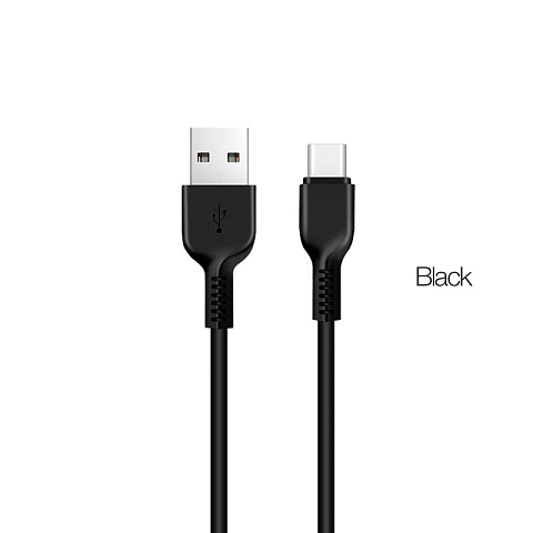Кабель USB hoco X20t (3А - 1 м.) резиновый